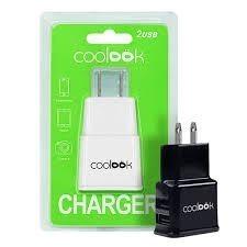 Cargador Para Pared 2 Usb 5v Coolook Somos Tienda