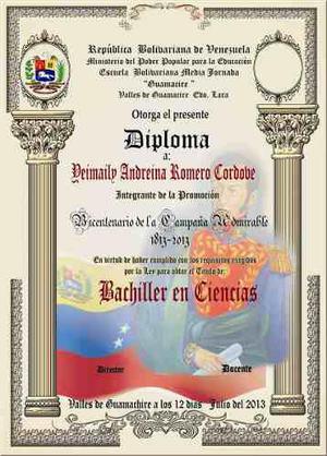 Diplomas Bachiller