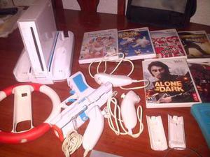 Nintendo Wii Con Accesorios Y Juegos