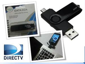 Pendrive Directv Otg 2 En 1 Data D2a 32gb Dual Microusb-usb