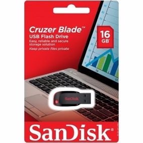 Pendrive Sandisk 16 Gb Usb 2.0 Cruzer Blade