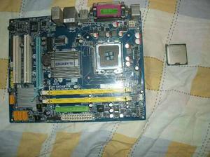 Placa Madre Gigabyte Ddr2 Con Procesador Intel 2.2 Ghz