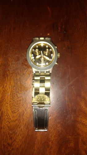Reloj Swatch Irony Diaphane Dorado Original
