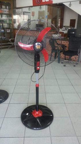 Ventilador Fm De Pedestal Nuevo Color Negro Y Rojo