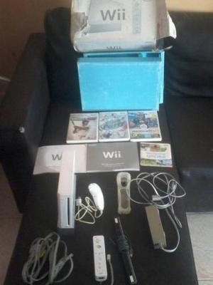 Wii Usado Blanco Con Caja Perfecto Estado