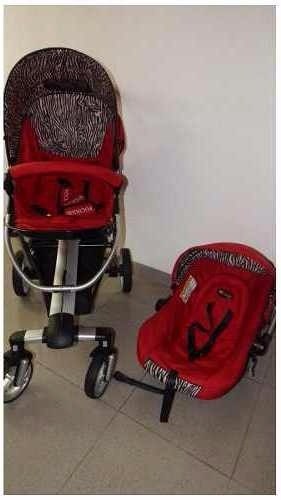 Coche Y Silla Para Carro Portabebe Marca Pocholin 2 En 1