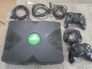 Xbox Clasico En Perfecto Estado.. Con Dos Controles Original