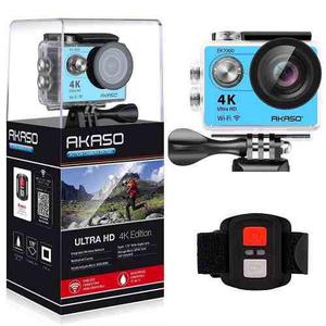 Camara Gopro Deportiva 4k Wifi Akaso® Con Accesorios