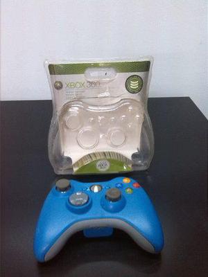 Control Xbox 360 Inalambrico Original Azul. Poco Uso