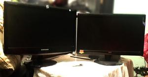 En Venta 2 Monitores Usados De 20 Pulgadas Samsung Y Aoc