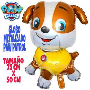 Globo Metalizado Fiesta Paw Patrol Perritos Disney Rubble