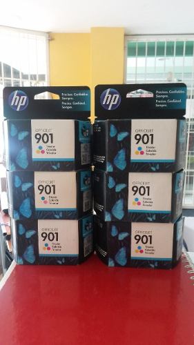 Lote De Cartuchos Hp 901 A Color Verdaderamente Original