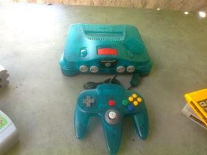 Nintendo 64 Blue Ice,optimas Condiciones Todo