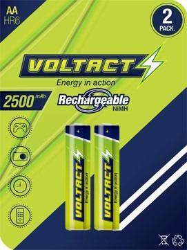 Pila Bateria Voltact Aa Recargable 2500mah Excelente Tienda