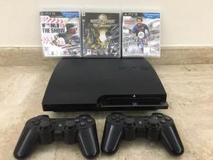 Playstation 3 Con 2 Controles Y 3 Juegos Como Nuevo 160gb.