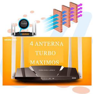 Router Inalámbrica 300mbps 4 Anterna Torbo Mercury Mw 320r
