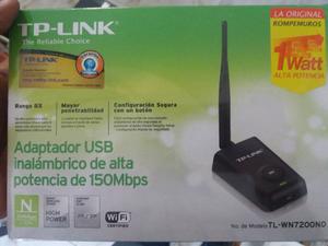 Usb Wifi mw 1 Vatio Tp-link Wnnd 150 Mbps Antena 5db