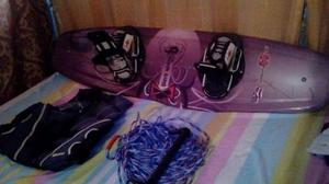 Equipo Completo De Wakeboard Tabla Hydroslide Black Widow