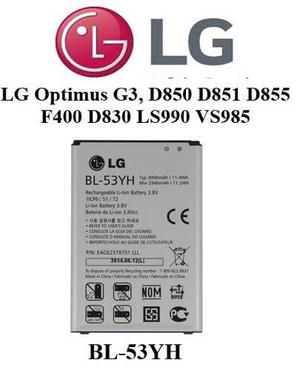Bateria Lg Optimus G3, D850 D851 D855 F400 D830 Ls990 Vs985