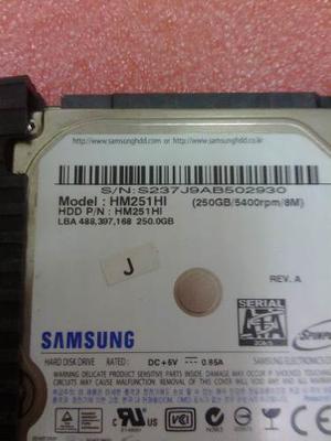 Disco Duro Para Laptop Samsung 250gb 8mb  Rpm