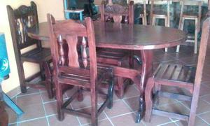 Juego Comedor Madera 4 P Nuevo