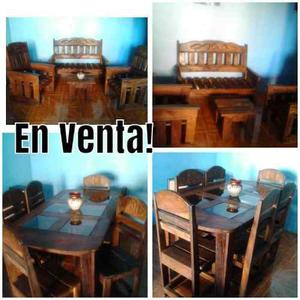 Juego De Comedor Y Juego De Recibo En Madera