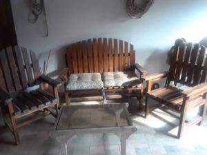 Juego De Muebles De Madera