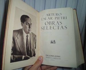 Obras Selectas Arturo Uslar Pietri Cuero Papel Biblia
