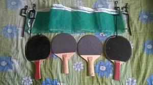Raquetas Y Malla De Ping Pong