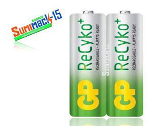 Baterias Recargables Aa 2100 Gp Recyko Pack 2 Para Camaras