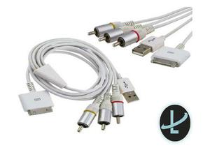 Cable Av Rca Audio Y Video Para Ipad Ipod Iphone 2 3 4 Ly