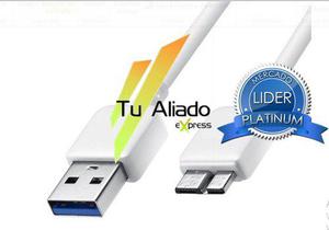 Cable Blanco Micro Usb B 3.0 Samsung S5 G900 Note 3 N9000