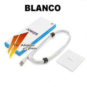 Cable Datos Carga Rapida Blanco Anker Micro Usb 1.8m Samsung