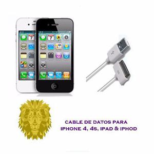 Cable De Datos Para Iphone 4, 4s, 4g, Ipad