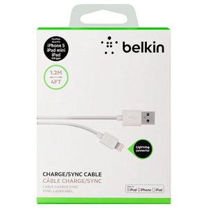 Cable Usb Iphone 5/5c 6 Certificado Belkin 1.2 Metros