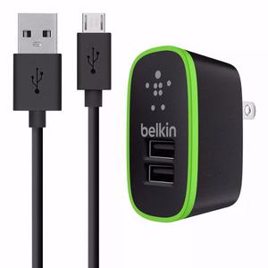 Cargador Belkin 2 Puertos Usb Con Cable Micro Usb Easyshop