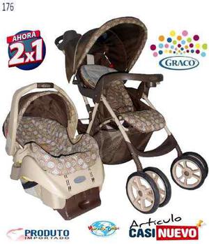 Coche Con Portabebe Graco Combo 2x1 Impecable