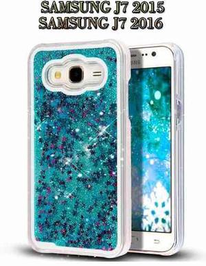 Forro Estuche Liquido Escarcha Samsung J - J