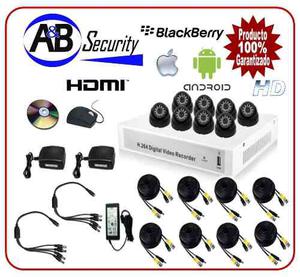 Kit 8 Camaras 8 Ch 700 Tvl Hdmi Domo