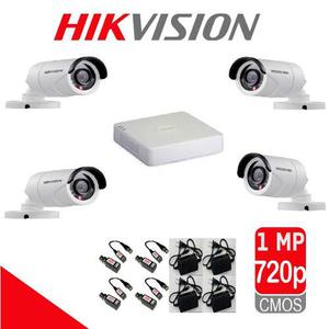 Kit Hikvision 4 Camaras Domo Hd 720p Tienda Fisica Ccs