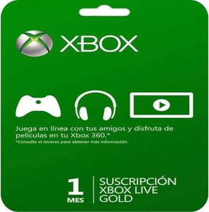 Membrecia Xbox Live Gold 1 Mes Xbox One 360 Oferta