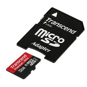 Memoria Micro Sd Hc 32 Gb Transcend Class 10 Super Rápida