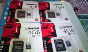 Memorias Kingston Micro Sd 4gb Con Adaptador Mayor Y Detal