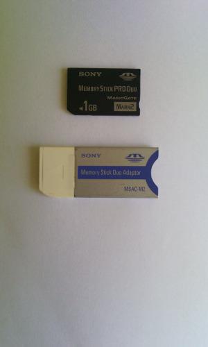 Momoria Stick Pro Duo Sony 1gb. + Adaptador