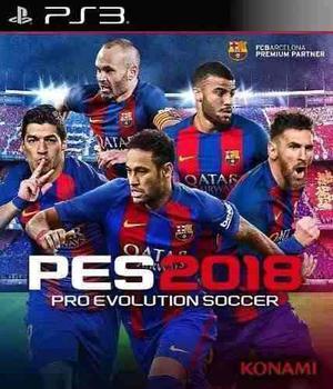 Pes 18 Playstation 3 Ps3 Instalado En Disco Duro En Tienda