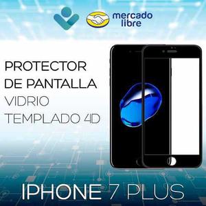 Protector De Pantalla Vidrio Templado Iphone 7 Plus 4d
