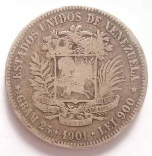 Agradable Fuerte Moneda De 5 Bolivares De .