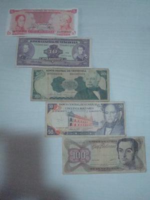Billetes Antiguo De Colección 15 Billetes (Negociable)