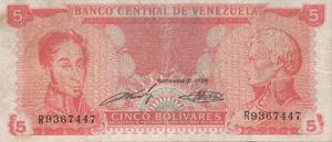 Bonito Billete De Bs. ) Para Coleccionistas