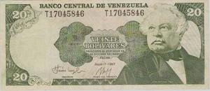 Escaso Billete De 20,bs De 